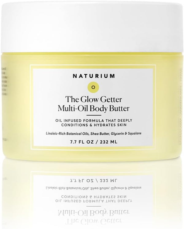 the Glow Getter Whipped Multi-Oil Body Butter, Firming Cream & Body Moisturiser with Shea Butter, 7.7 Fl Oz