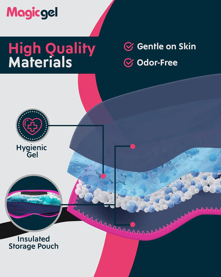 Eye Mask Heated - Cooling Eye Mask Rapid Relief + Cooling Face Compress - Face Ice Masks Perfect for Soothing Eyes Long-Lasting Comfort & Versatile Hot/Cold Treatment