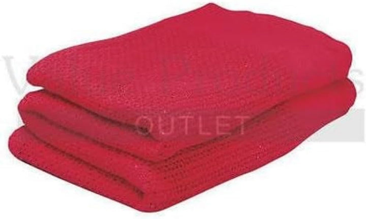 Red Cotton Cellular First Aid Blanket