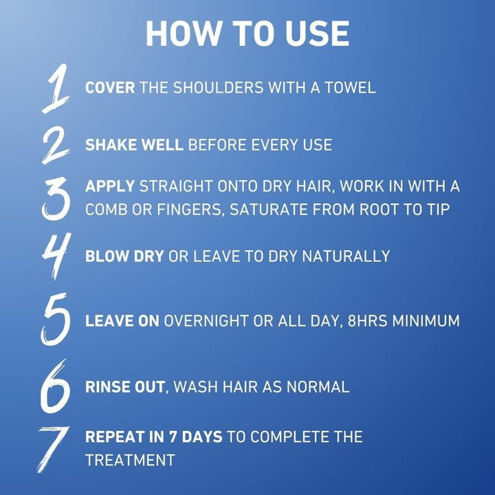 Treat & Go Leave-In Spray, Fast, No Fuss Lice & Nit Treatment, Kills Head Lice & Eggs, Clinically Tested, Suitable for Adults & Children, 1 X 60Ml (2 X 30Ml Treatments)