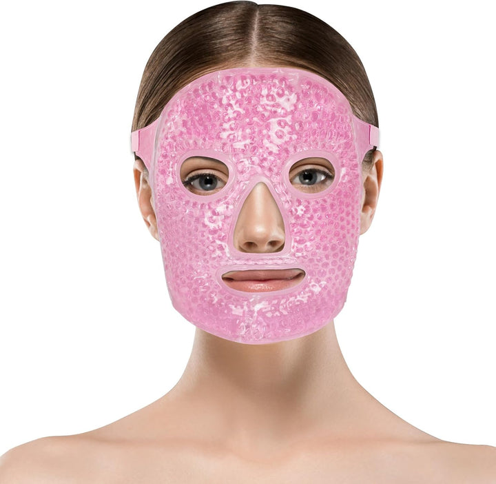 Cooling Eye Mask, Reusable Hot/Cold Therapy Gel for Puffy, Dark Circles, Headaches, Migraines, Sinus Pain, Dry and Swollen Eyes