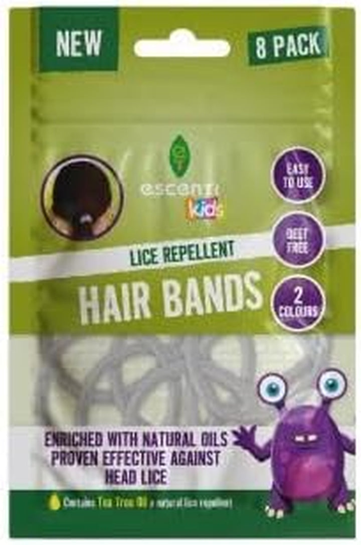 3 in 1 Head Lice Repellent Kids Shampoo & Conditioner with 8 Lice Repellent Hair Bands Included | Head Lice Repellent Defence Treatment | Contains Tea Tree for a Natural Repellent