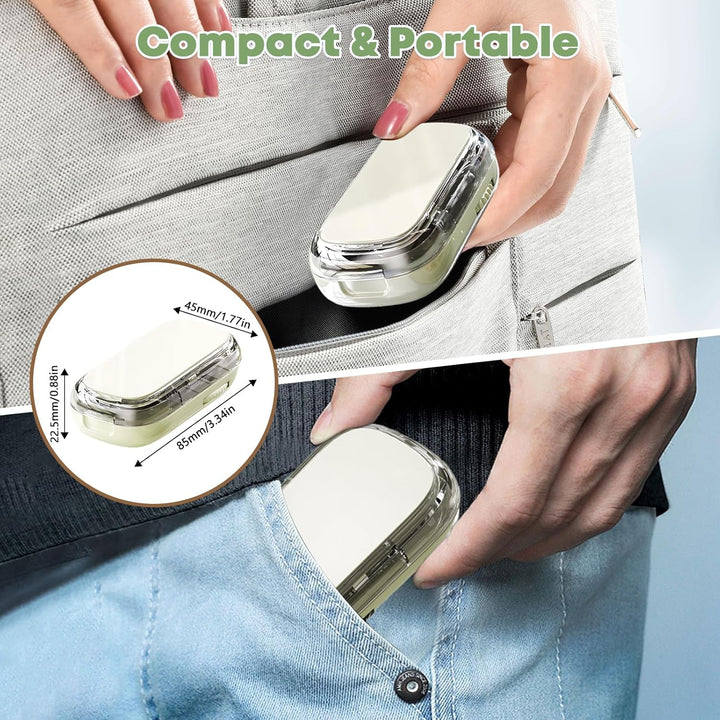 Pill Cutter, New Adjustable Pill Cutters Splitter for Small & Tiny & Large Pills, Portable 1/2 1/3 1/4 Tablet Cutter for Pills, Cutting & Storage 2-In- 1 Tablet Dispenser for Travel (Green)