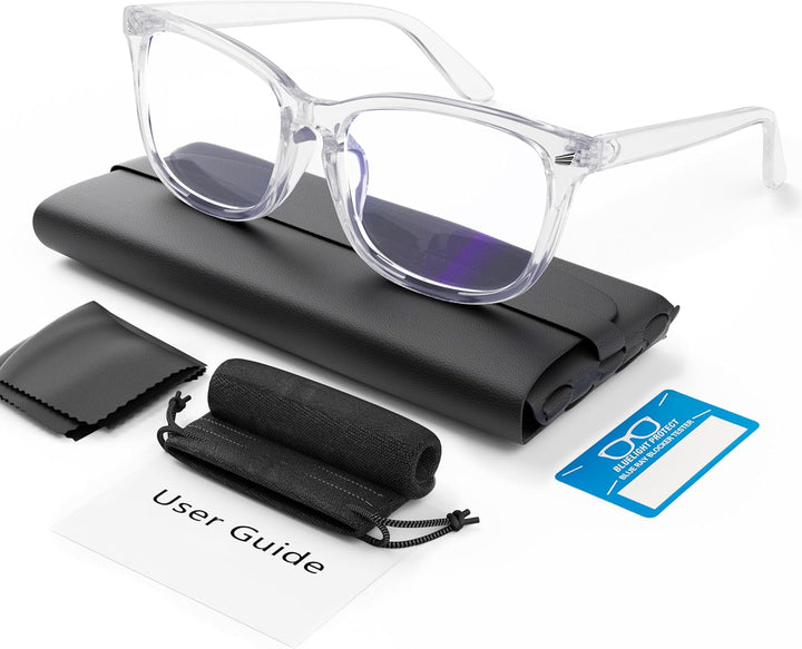 Blue Light Blocking Glasses, Gaming Computer Glasses anti Glare Headache Eyes Strain Glasses with Blue Light Filter, Super Light Weight Fashion