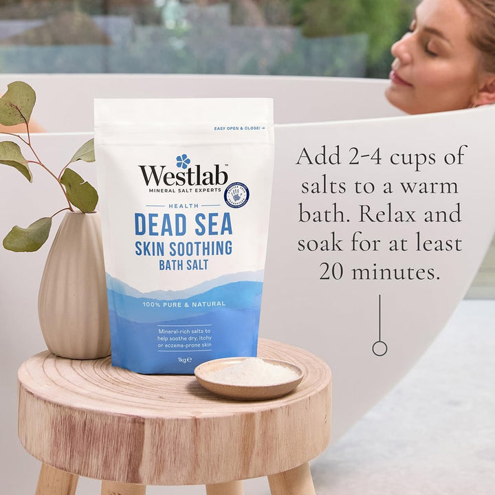Pure Mineral Bathing Dead Sea Salt, 1Kg (Packaging May Vary)