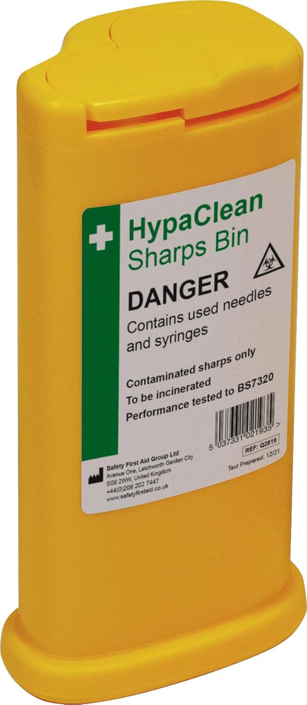 Safety First Aid Q2816 Hypaclean Sharps Bin (0.25 Litre)
