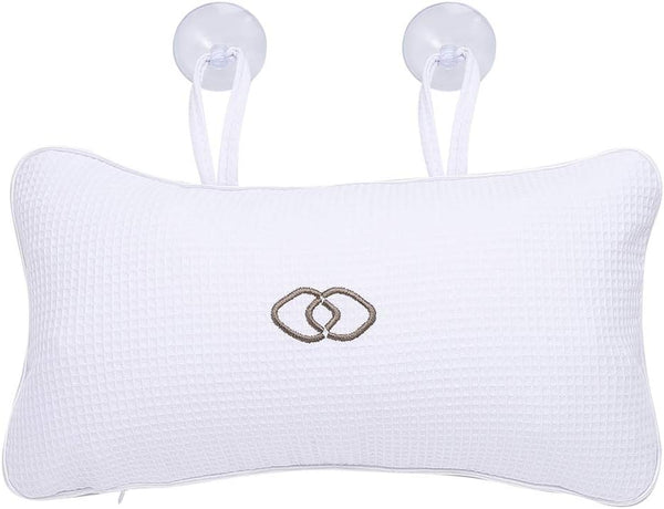 Anti-Slip Non-Slip Bathtub Pillow Bath Cushion Inflatable Bath Pillow with Suction Cups for Bathroom Home Spa Headrest