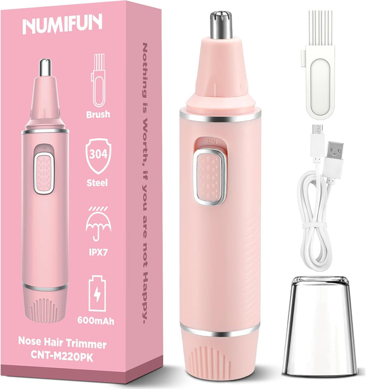 Nose Hair Trimmer for Men 2025 Painless Noses Trimmer Rechargeable Nasal Hair Trimmers for Men,Professional Nose Hair Trimmer with IPX7 Waterproof,Dual Edge Blades for Easy Cleansing