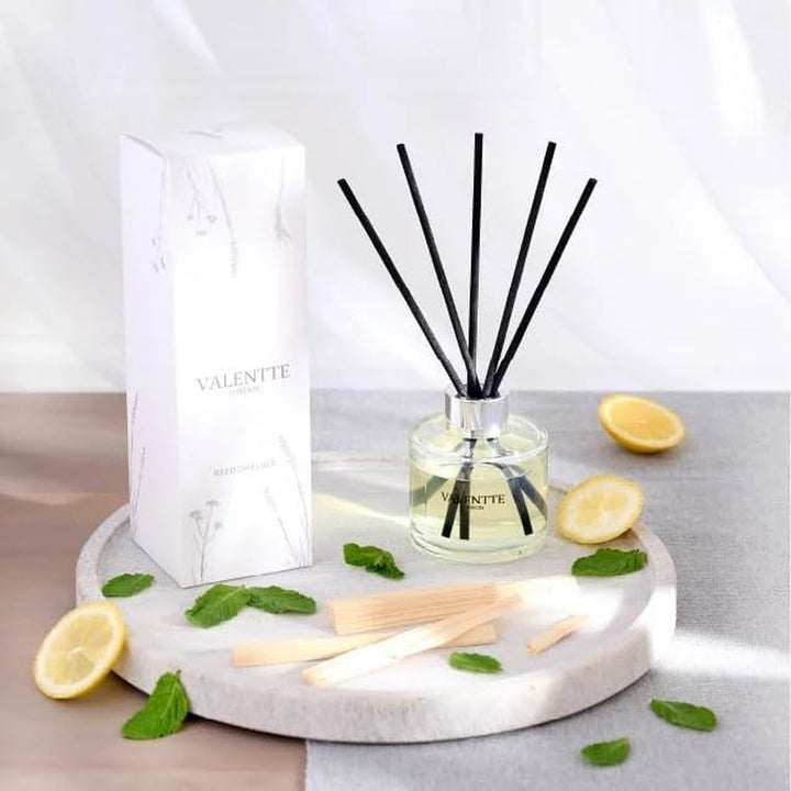 Reed Diffuser - Lemongrass & Rosemary Scent | Essential Oil Aroma for Home | 100 Ml