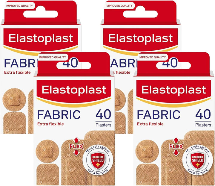 Fabric Extra Flexible Plaster, Pack of 40, Cranberry