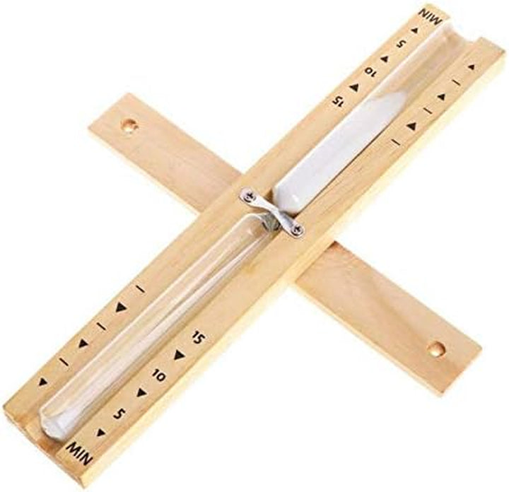 Wooden Sauna Hourglass 15 Minutes Sauna Clock Wall Mount Rotating Sand Sauna Timer