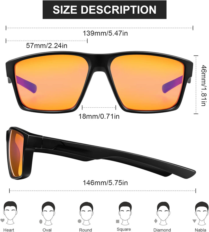 Blue Light Blocking Glasses Gaming Glasses Computer Gamer Glasses Powerful Professional Filter, Anti-Fatigue anti Glare UV & Eyestrain Screen Glasses for Women Men (Video Games, Console, TV, PC)