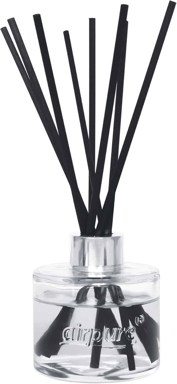 Reed Diffuser, 100Ml Oil Set with Sticks, 8X Black Reeds, Continuous Room Scent, Diffusers for Home Use in Living Room, Kitchen or as Bathroom Freshener - Linen Room Fragrance