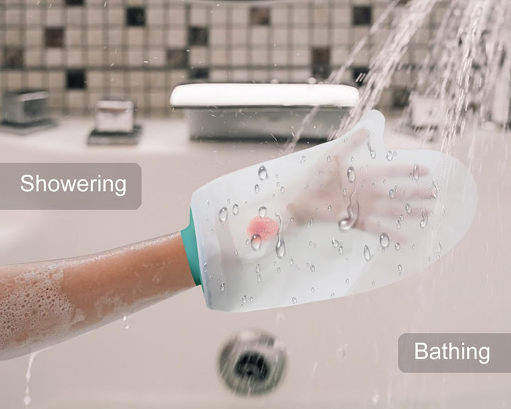 Hand Cast Cover, Waterproof Hand Cover for Shower after Surgery, Soft Comfortable Cast Protectors for Wrist, Finger, Reusable Plaster Cast Bag for Bandages, Dressings, Wound Care Supplies