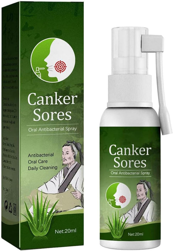 Mouth Ulcer Treatment Spray,Mouth Ulcer Treatment for Adults,Canker Sore Relief Treatment,Herbal Mouths Sprays for Ulcer Treatments,Dry Mouth Relief,Breath Freshener Spray(Pack of 1)