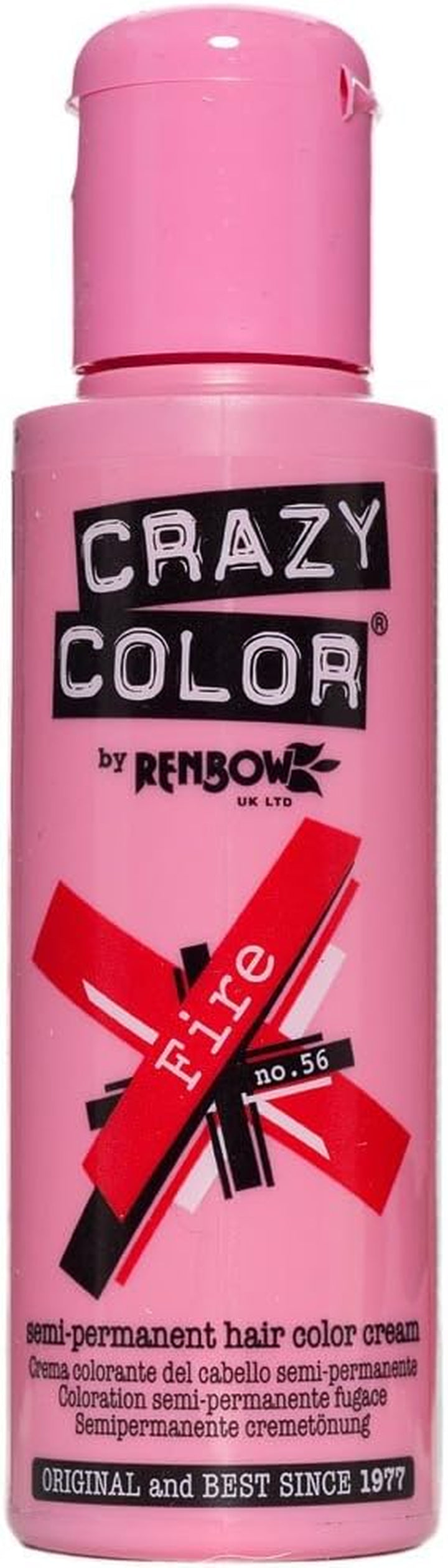 2X  Semi-Permanent Hair Dye 2X 100Ml (Fire Red)