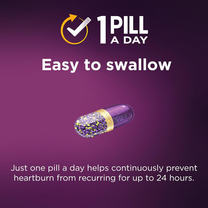 Control Heartburn & Indigestion Capsules for Acid Reflux Relief, Gastro-Resistant Esomeprazole Capsules, 20Mg, 14 Count