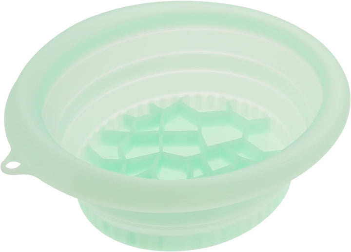 Face Bowl for Ice,Silicone Face Ice Bath Bowl with Built in Tray, Foldable Facebowl with Built-In Icetray, Portable Quick Cooling Facial Washing Basin for Soothe Skin Home Use or Travel (Purple)