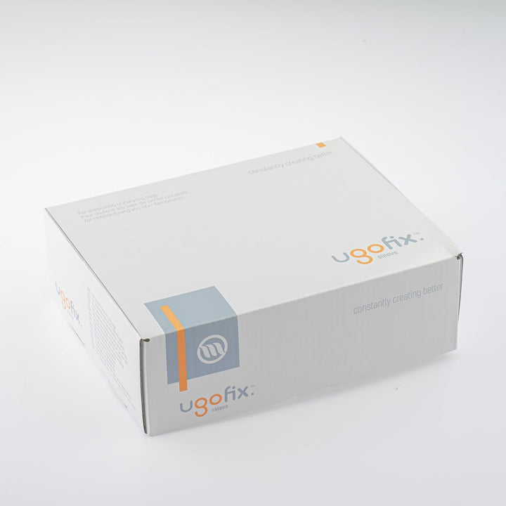 Ugo Fix Sleeve (X4) - Catheter Leg Bag Holder/Catheter Bag Cover, Strong and Durable Fibre Blends with External Seams, Washable and Reusable (Pack of 4) (Medium)