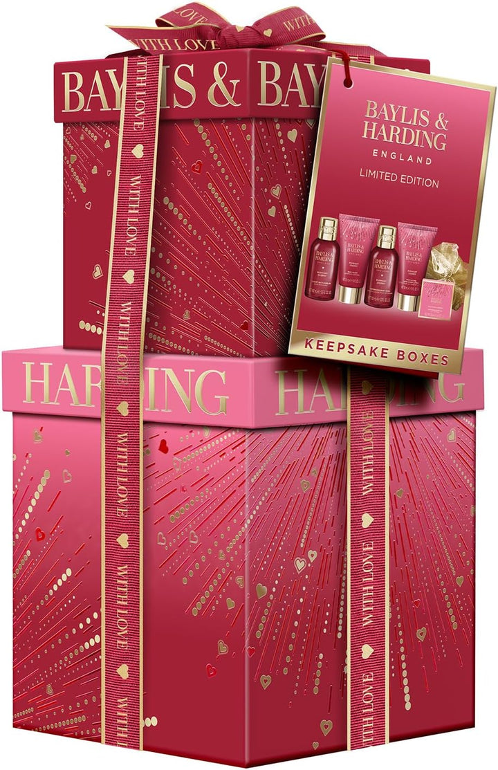 Midnight Cherry Luxury Pamper Present Gift Set - Vegan Friendly