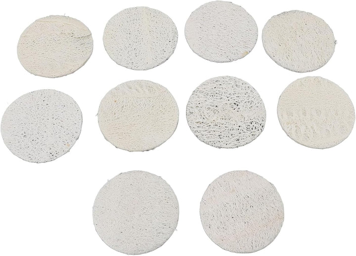 10Pcs Loofah Dish Scrubber Reusable Sponge Set 2.4X2.4In Clean Plates Pots with Sturdy Fibers, Strong Absorbency for a Cleaner Kitchen