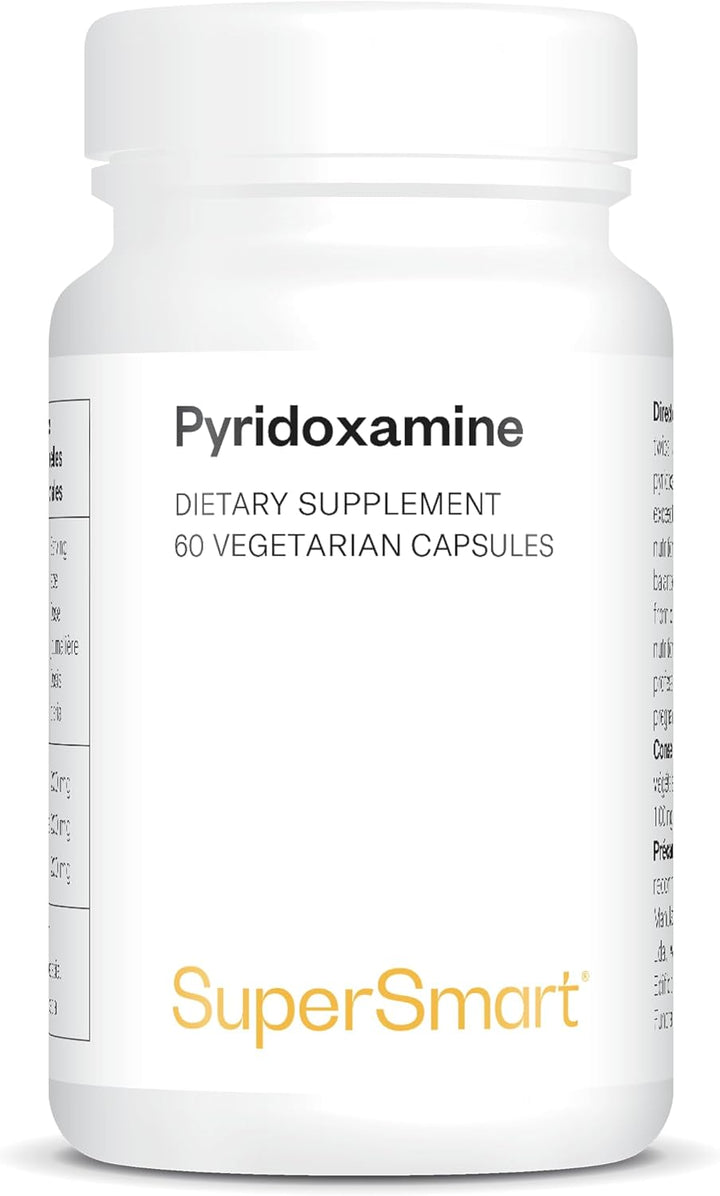 Pyridoxamine - Natural Form of Vitamin B6 - Powerful Inhibitor of Glycation and Ages/Ales - Vegan - Gluten-Free -