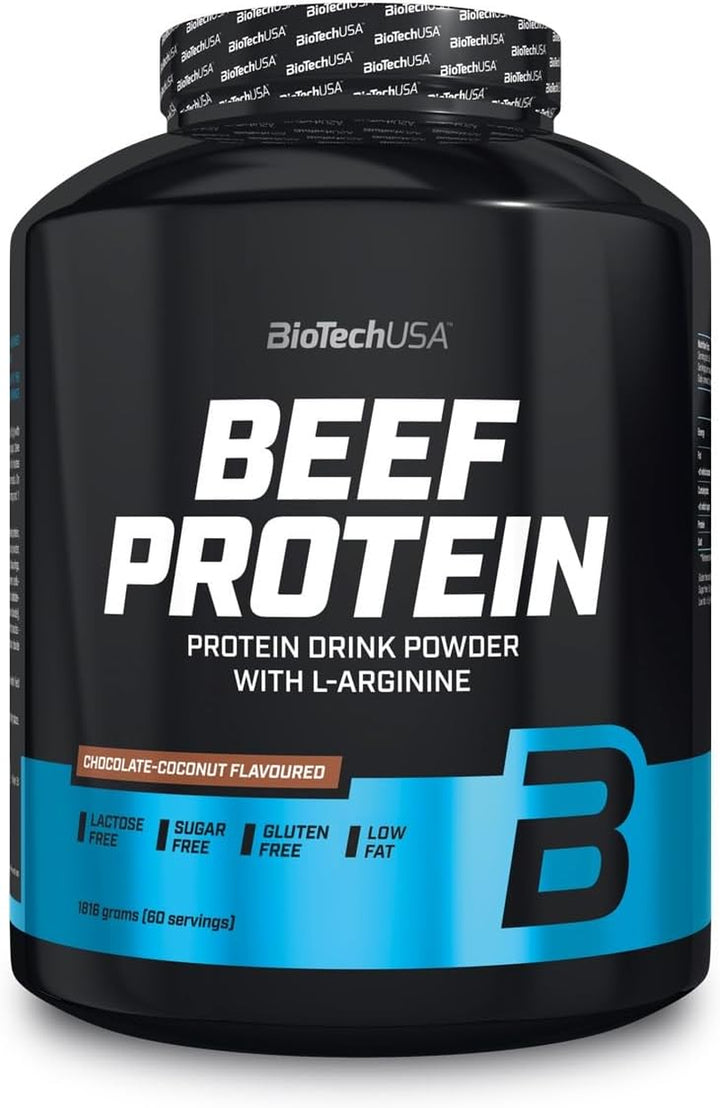 Beef Protein, 87% Hydrolysed Protein Peptide Formula, Lactose & Gluten-Free, Low-Fat, Sugar-Free, Paleo Diet-Friendly, 1816G, Vanilla-Cinnamon