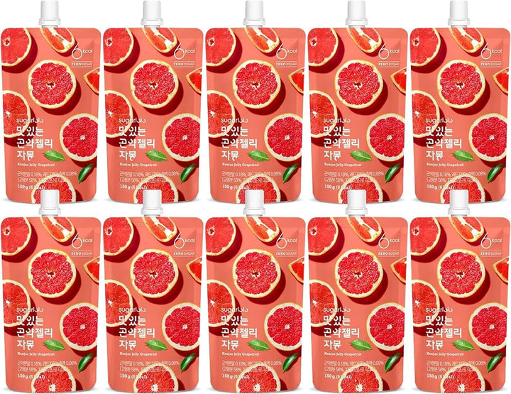 Sugarlolo Jelly Drink 150 G X 10 Pieces | Low Calorie Fruit Jelly and Sugar Free | Ideal for Diabetics and Health Consciousness | Pomelo Flavour |