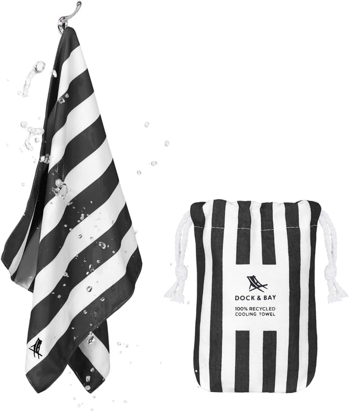 Quickcool Cooling Towel - for Athletes, Sports, Workouts, Fitness - Dual Layered Fabric Technology, Instant Relief, Cools to 15°C - Includes Bag - 25" X 12"/63 X 29Cm