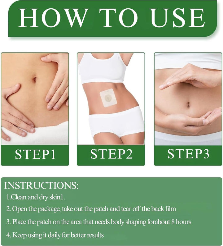 40Pcs Bee Venom Patches,Lymphatic Drainage Patches,Fat Burning Patches for Belly&Waist&Legs,Skin Firming &Body Shaping Patch,Anti-Cellulite,Natural Fat Reduction,Bee Venom Detox Patches