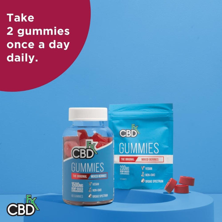 1500Mg High Strength Mixed Berry CBD Gummies, 25Mg per Gummy, Natural Sleep and Anxiety Support, Vegan Gummies No THC (60X Bottle)