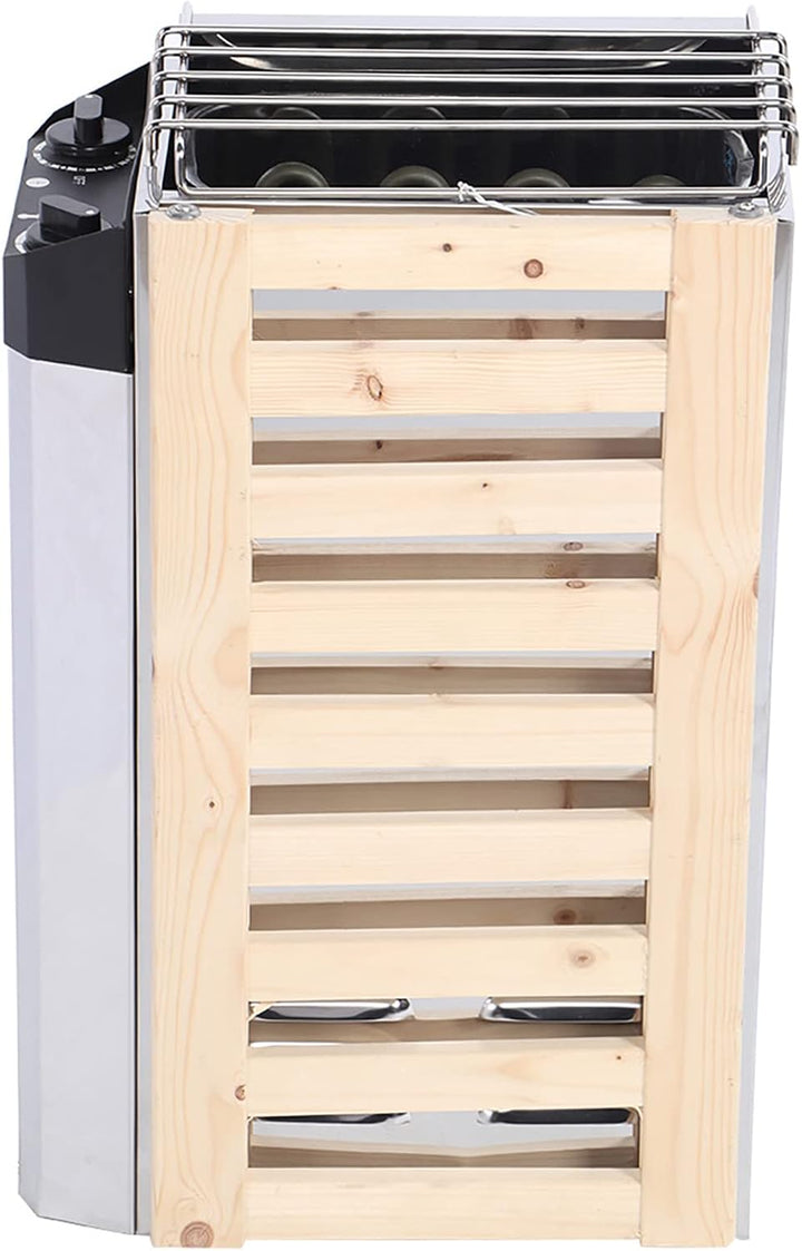 3KW Internal Control Type Stainless Steel Sauna Stove Heater Heating Tool Electric Wet Dry Sauna Heater for Sauna Room 220V for Sauna Heater Stove