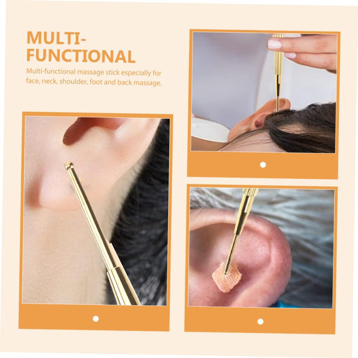 2Pcs Ear Point Detector Auricular Point Pen for Reflexology Tools Acupuncture Probe for Facial Reflexology Use Ear Seeds Acupuncture