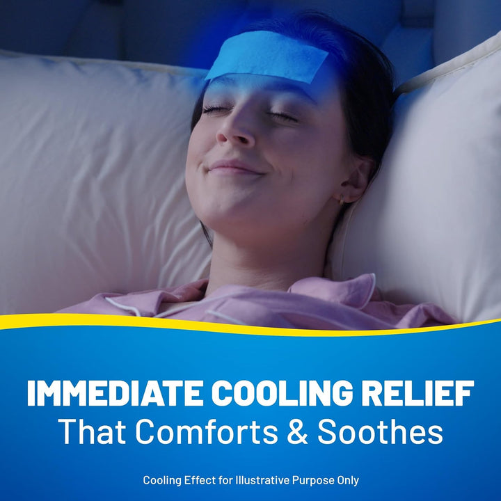 MIGRAINE Cooling Gel Sheets/ 4 Pack/Immediate Cooling Relief for Migraine & Severe Headache