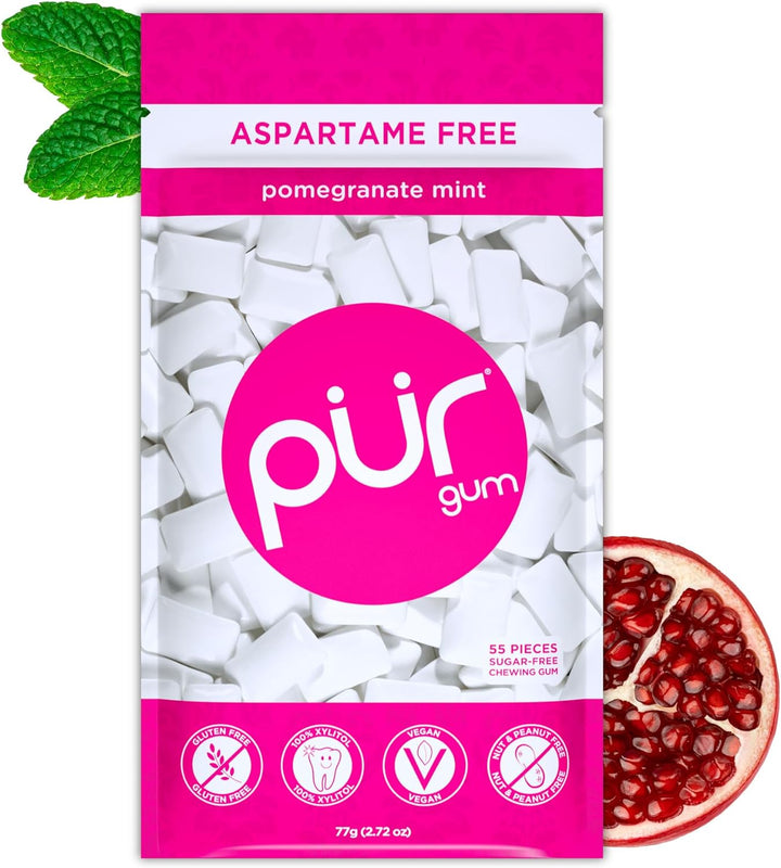 | Sugar Free Chewing Gum | Made with Xylitol | Vegan, Aspartame Free, Gluten Free & Keto Friendly | Natural Cinnamon Flavoured Gum, 55 Pieces (Pack of 3)