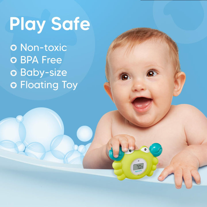 Digital Baby Bath and Room Thermometer. Fast and Accurate Water Readings with LED Warning Alarm Ensures Your Child'S Safety. Cute Floating Bathtub Toy Makes Perfect Bathtime Fun for Infants