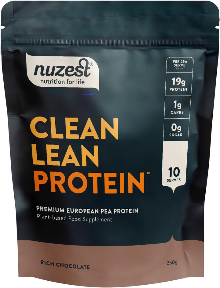 Vegan Protein Powders by  - Clean Lean Protein - Smooth Vanilla - Plant Based Pea Protein Shake - Low Calorie & Low Carb - Gluten Free - Dairy Free - 500G (20 Servings)