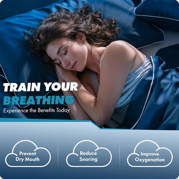 Mouth Tape for Sleeping, Sleep Mouth Tape for Snoring Prevention by Improving Nasal Breathing, Mouth Tape for Snoring with Rinse Free Soap Towelettes, Medical Grade | 30 + 30