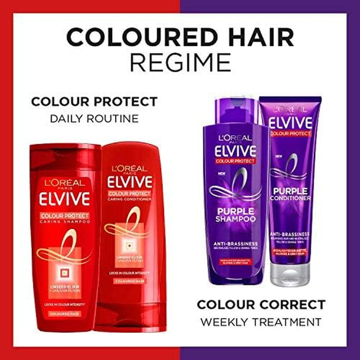 L'Oreal Paris Elvive Colour Protect Anti-Brassiness Purple Shampoo, 200Ml