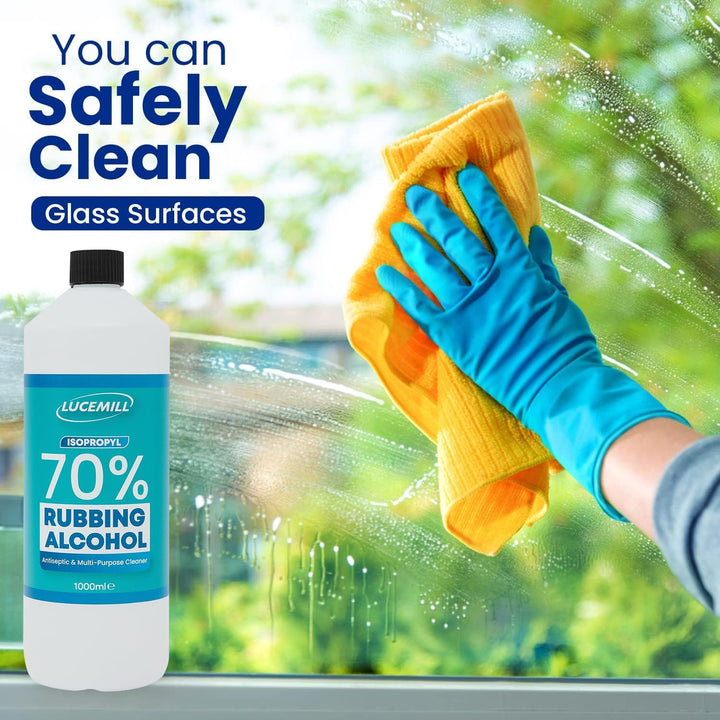 70% Rubbing Alcohol | 1 Litre | Super Strength IPA Surface Sanitiser | 70% Isopropyl Alcohol | Clear Liquid