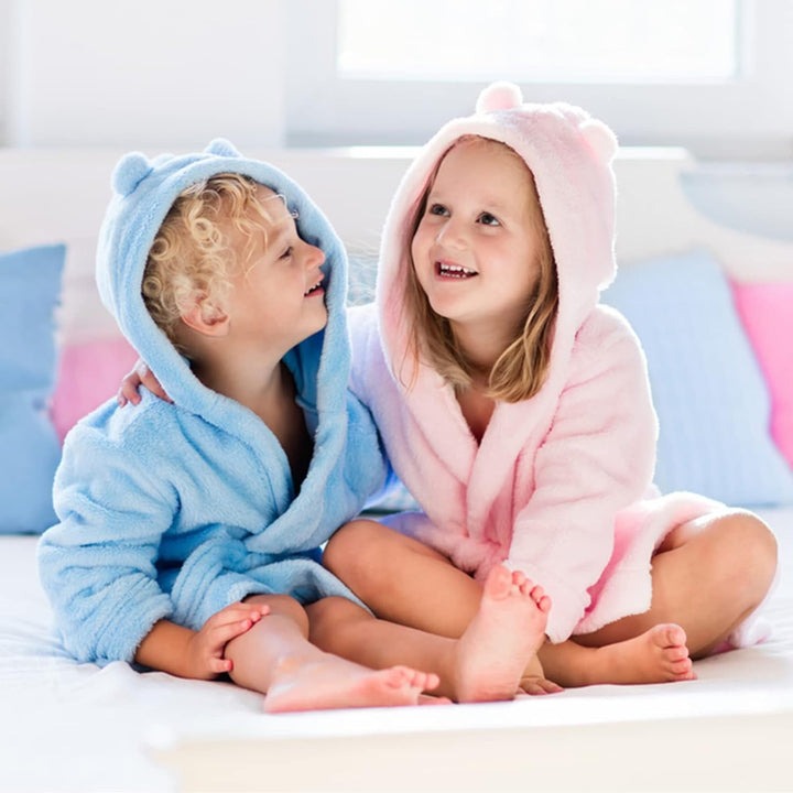 Personalised Baby Dressing Gown | Customisable Soft Polyester Embroidered Bathrobe for Kids | Ideal Baby Gift | Perfect for Bath Time, and Everyday Comfort