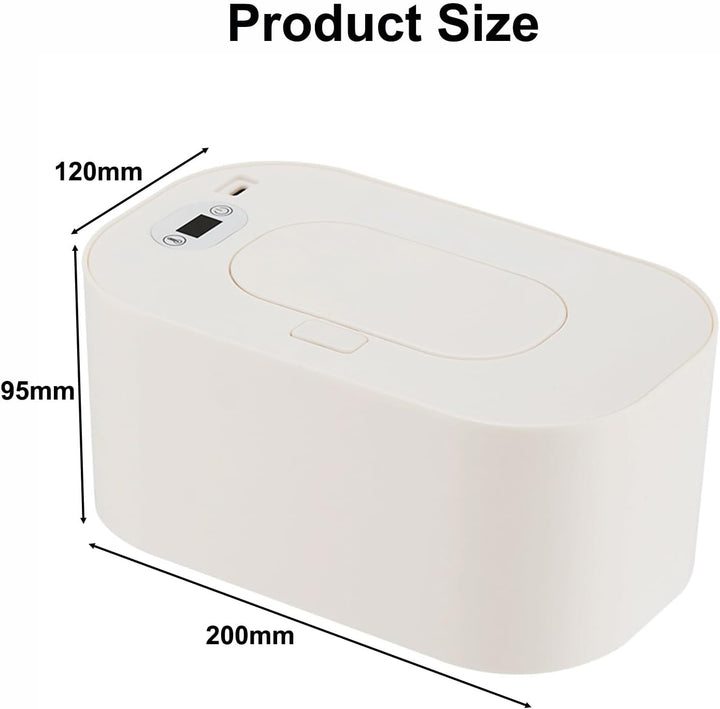 Baby Wipe Warmer and Dispenser, USB Baby Wipe Warmer and Dispenser with Adjustable Temperature Wipe Warmer