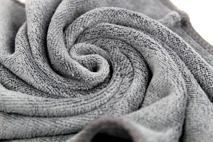 Premium Microfibre Face Cloths/Flannels/Washcloths - Pack of 6-30X30Cm - 300GSM : Super Soft, Extra Thick & Highly Absorbent : Sensitive Skin, Makeup Removal & Facial Cleansing (Grey)