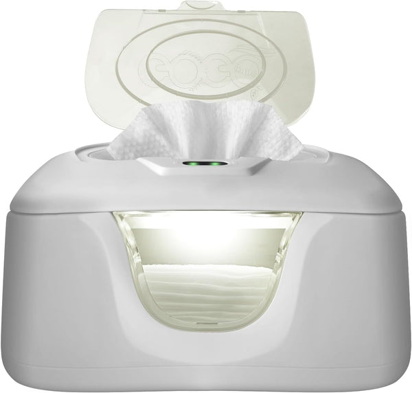Baby Wet Wipes Warmer, Dispenser, Holder and Case - with Easy Press On/Off Switch, Only Available at Amazon