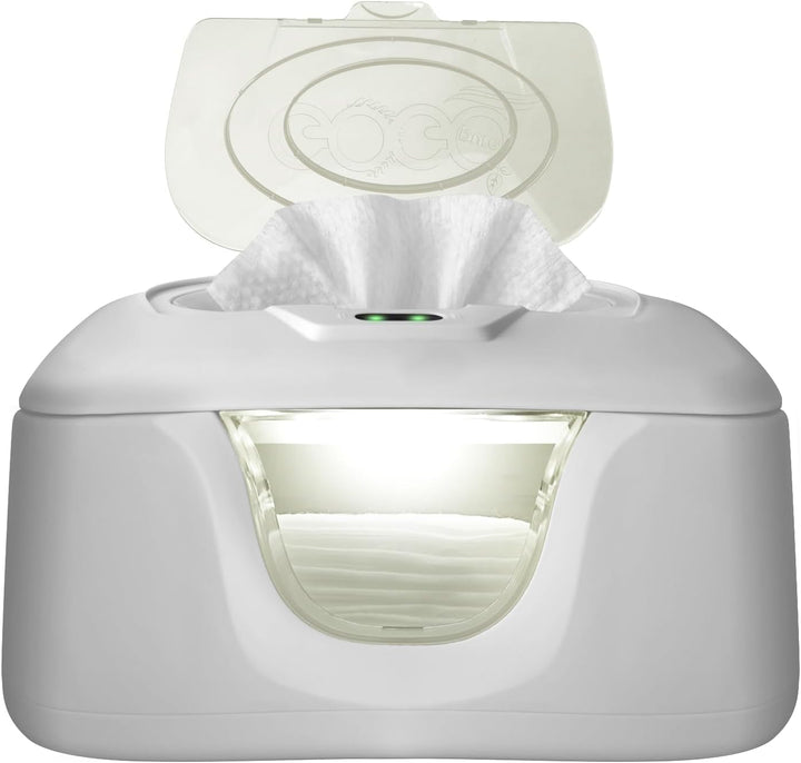 Baby Wet Wipes Warmer, Dispenser, Holder and Case - with Easy Press On/Off Switch, Only Available at Amazon