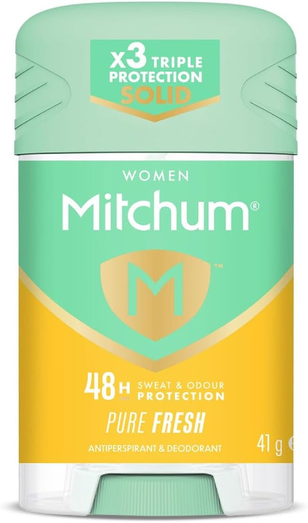 Women Triple Odor Defense 48HR Protection Deodorant Stick and Antiperspirant Pure Fresh, Dermatologist Tested, 41 G (Pack of 1)
