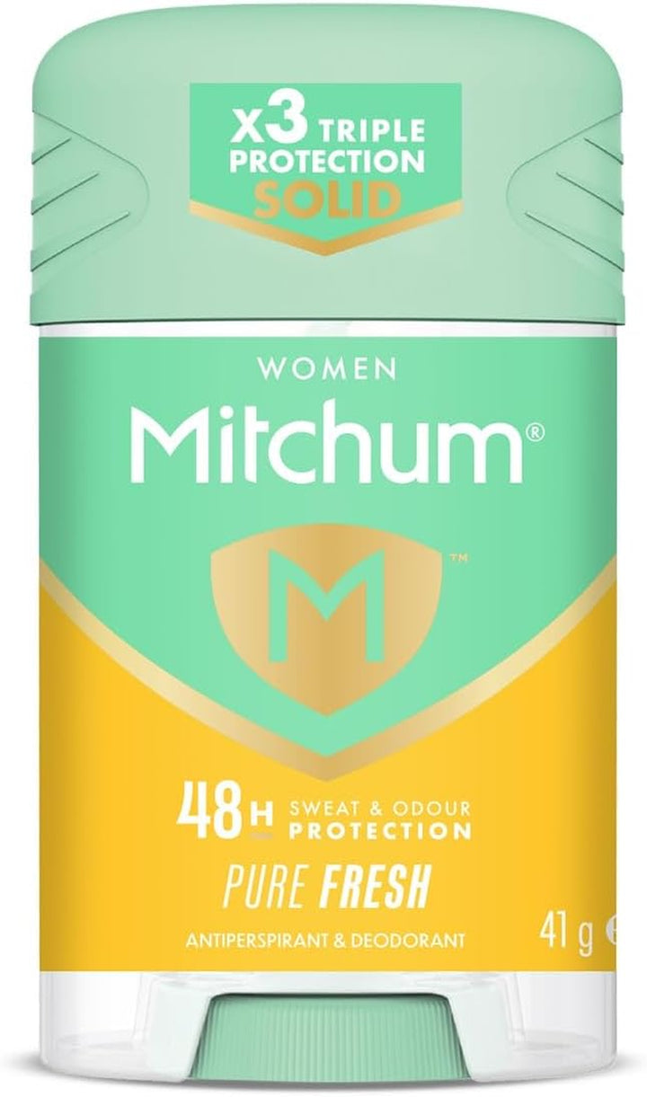 Women Triple Odor Defense 48HR Protection Deodorant Stick and Antiperspirant Pure Fresh, Dermatologist Tested, 41 G (Pack of 1)
