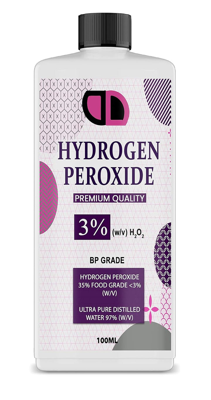 Food Grade Hydrogen Peroxide 3% (H2O2) VARIOUS SIZES CAP/SPRAY (30ML CAP)