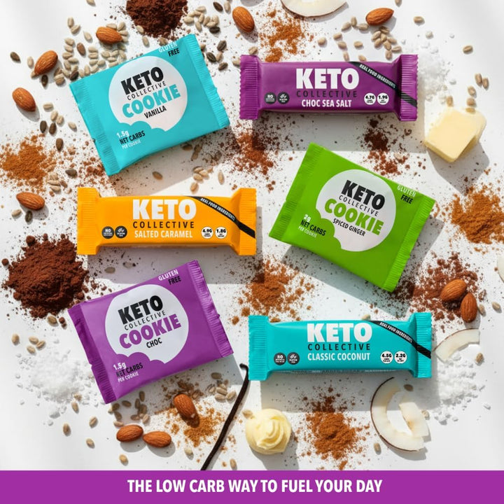 Keto Bars 15X40G | 2G Net Carbs | Keto Snacks | High Fibre | Natural Ingredients | Source of Protein | Low Carb Snacks | Gluten Free | Vegan | Made in the UK | No Artificial Sweeteners
