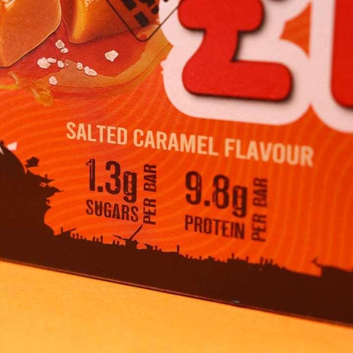 Crunch Mini (Snacksize) – Protein Bars – 9G+ Protein per Bar – Low Carb, Low Sugar Snack – 24 Pack X 32G (Salted Caramel)